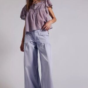 NWT We The Free Lotus Balloon Jeans/ Blue Imagination/ size XS